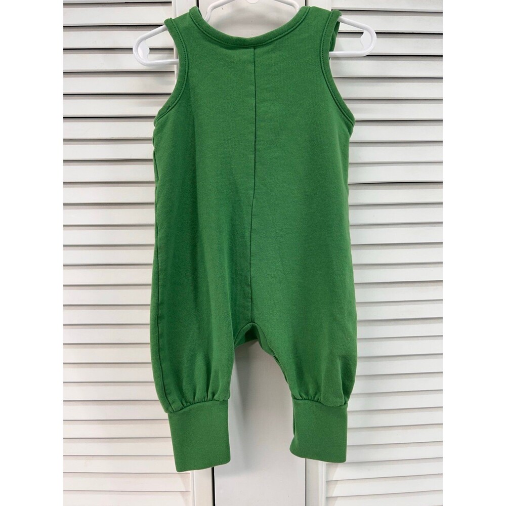 Hanna andersson size 75 12-18M green Romper - Picture 6 of 7